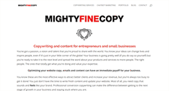 Desktop Screenshot of mightyfinecopy.com